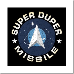 Super Duper Missile Circular Design With Star Force Logo Posters and Art